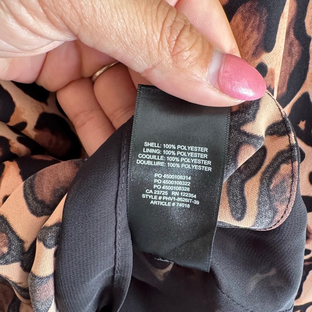 Babaton Black + Brown Samson Cheetah Animal Print Mini Shift Dress Size 4 NWT - Picture 8 of 11